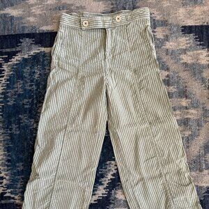 Zara Rib Striped Pants Limited Edition -  Sea Green - Girls Size 9